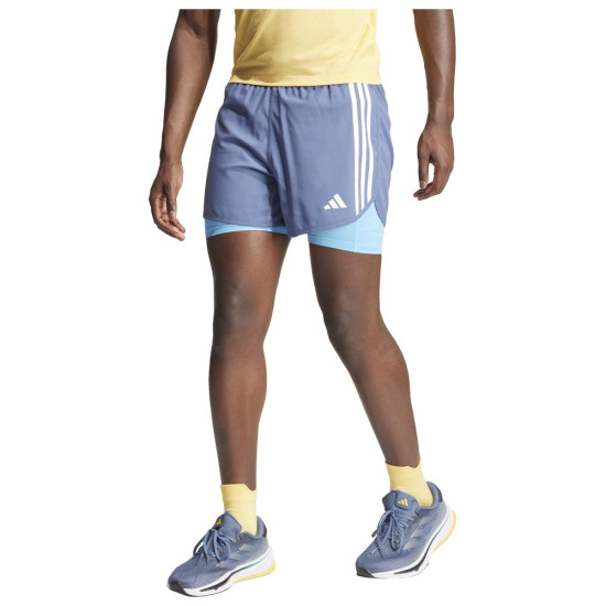 Adidas Ανδρικό σορτς Own the Run 3-Stripes 2in1 Shorts